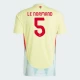 Koszulka Piłkarska Le Normand #5 Hiszpania Mistrzostwa Europy 2024 Wyjazdowa Męska