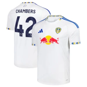 Koszulka Piłkarska Leeds United Chambers #42 2025-26 Domowa Męska