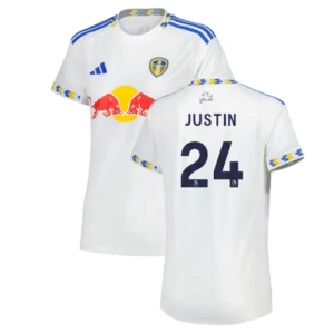 Koszulka Piłkarska Leeds United Justin #24 2025-26 Domowa Męska