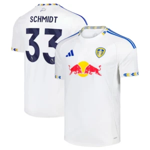 Koszulka Piłkarska Leeds United Schmidt #33 2025-26 Domowa Męska