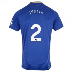 Koszulka Piłkarska Leicester City Justin #2 2024-25 Domowa Męska