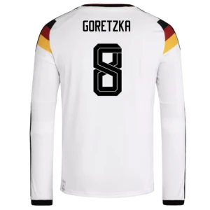 Koszulka Piłkarska Leon Goretzka #8 Niemcy Mistrzostwa Świata 2026 Domowa Męska Długi Rękaw