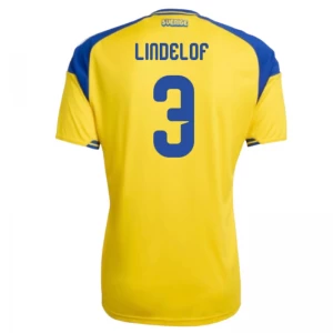 Koszulka Piłkarska Lindelof #3 Szwecja Mistrzostwa Świata 2026 Domowa Męska