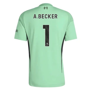 Koszulka Piłkarska Liverpool FC Alisson Becker #1 2025-26 Bramkarska Domowa Męska