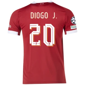 Koszulka Piłkarska Liverpool FC Diogo J. #20 2025-26 Champions League Domowa Męska