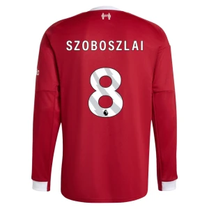 Koszulka Piłkarska Liverpool FC Dominik Szoboszlai #8 2025-26 Domowa Męska Długi Rękaw