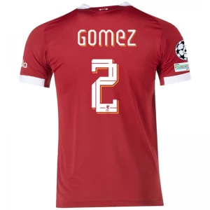 Koszulka Piłkarska Liverpool FC Gomez #2 2025-26 Champions League Domowa Męska