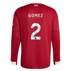 Koszulka Piłkarska Liverpool FC Gomez #2 2025-26 Domowa Męska Długi Rękaw