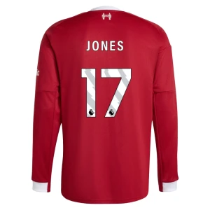 Koszulka Piłkarska Liverpool FC Jones #17 2025-26 Domowa Męska Długi Rękaw