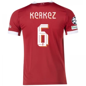 Koszulka Piłkarska Liverpool FC Kerkez #6 2025-26 Champions League Domowa Męska