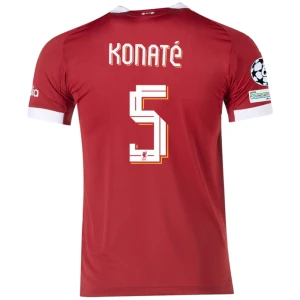 Koszulka Piłkarska Liverpool FC Konate #5 2025-26 Champions League Domowa Męska