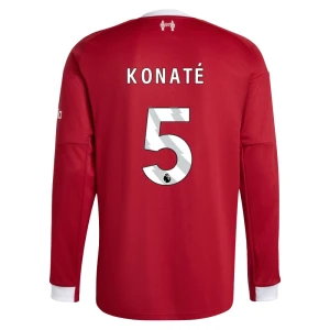 Koszulka Piłkarska Liverpool FC Konate #5 2025-26 Domowa Męska Długi Rękaw