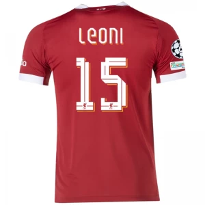 Koszulka Piłkarska Liverpool FC Leoni #15 2025-26 Champions League Domowa Męska