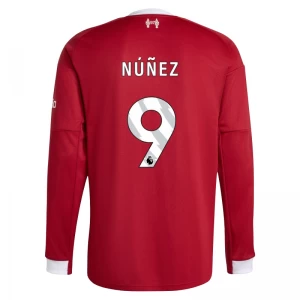 Koszulka Piłkarska Liverpool FC Nunez #9 2025-26 Domowa Męska Długi Rękaw