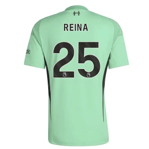 Koszulka Piłkarska Liverpool FC Reina #25 2025-26 Bramkarska Domowa Męska