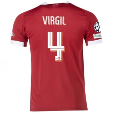 Koszulka Piłkarska Liverpool FC Virgil van Dijk #4 2025-26 Champions League Domowa Męska