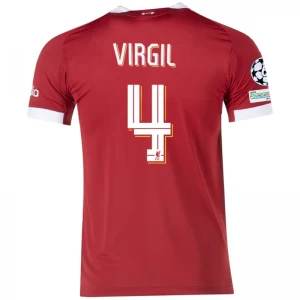 Koszulka Piłkarska Liverpool FC Virgil van Dijk #4 2025-26 Champions League Domowa Męska