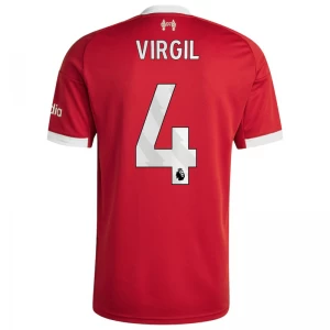 Koszulka Piłkarska Liverpool FC Virgil van Dijk #4 2025-26 Domowa Męska