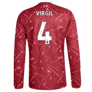 Koszulka Piłkarska Liverpool FC Virgil van Dijk #4 2026-27 Domowa Męska Długi Rękaw