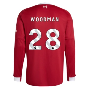 Koszulka Piłkarska Liverpool FC Woodman #28 2025-26 Domowa Męska Długi Rękaw