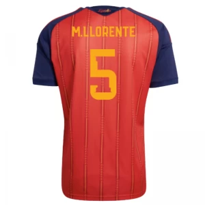 Koszulka Piłkarska M. Marcos Llorente #5 Hiszpania Mistrzostwa Świata 2026 Domowa Męska