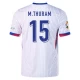 Koszulka Piłkarska M. Thuram #15 Francja Mistrzostwa Europy 2024 Wyjazdowa Męska