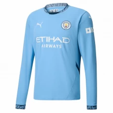 Koszulka Piłkarska Manchester City 2024-25 Domowa Męska Długi Rękaw