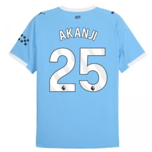 Koszulka Piłkarska Manchester City Akanji #25 2025-26 Domowa Męska