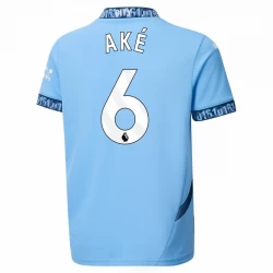 Koszulka Piłkarska Manchester City Ake #6 2024-25 Domowa Męska
