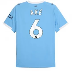 Koszulka Piłkarska Manchester City Ake #6 2025-26 Domowa Męska