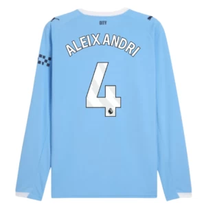 Koszulka Piłkarska Manchester City Aleixandri #4 2025-26 Domowa Męska Długi Rękaw