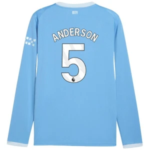 Koszulka Piłkarska Manchester City Anderson #5 2026-27 Domowa Męska Długi Rękaw