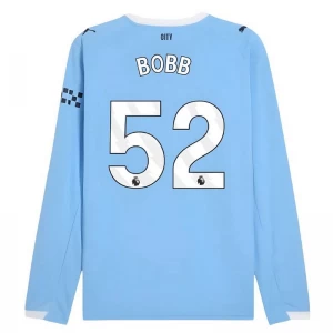 Koszulka Piłkarska Manchester City Bobb #52 2025-26 Domowa Męska Długi Rękaw