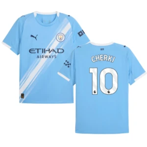 Koszulka Piłkarska Manchester City Cherki #10 2025-26 Domowa Męska