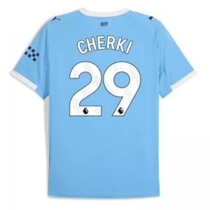 Koszulka Piłkarska Manchester City Cherki #29 2025-26 Domowa Męska