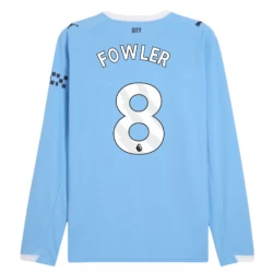 Koszulka Piłkarska Manchester City Fowler #8 2025-26 Domowa Męska Długi Rękaw