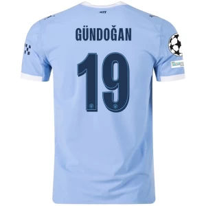 Koszulka Piłkarska Manchester City Gundogan #19 2025-26 Champions League Domowa Męska