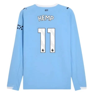 Koszulka Piłkarska Manchester City Hemp #11 2025-26 Domowa Męska Długi Rękaw