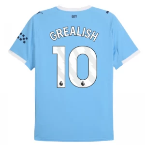 Koszulka Piłkarska Manchester City Jack Grealish #10 2025-26 Domowa Męska