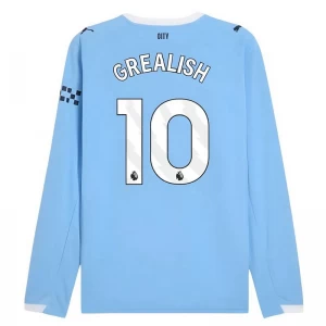 Koszulka Piłkarska Manchester City Jack Grealish #10 2025-26 Domowa Męska Długi Rękaw