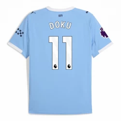 Koszulka Piłkarska Manchester City Jérémy Doku #11 2025-26 Domowa Męska