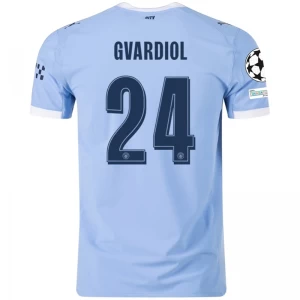 Koszulka Piłkarska Manchester City Josko Gvardiol #24 2025-26 Champions League Domowa Męska