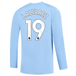Koszulka Piłkarska Manchester City Julián Álvarez #19 2023-24 Domowa Męska Długi Rękaw