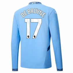 Koszulka Piłkarska Manchester City Kevin De Bruyne #17 2024-25 Domowa Męska Długi Rękaw