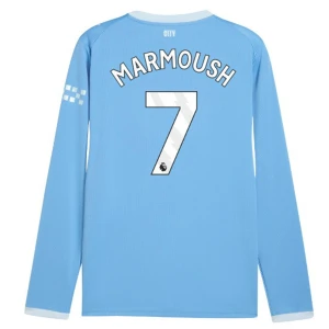 Koszulka Piłkarska Manchester City Marmoush #7 2026-27 Domowa Męska Długi Rękaw