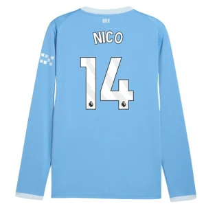 Koszulka Piłkarska Manchester City Nico #14 2026-27 Domowa Męska Długi Rękaw