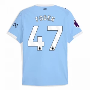 Koszulka Piłkarska Manchester City Phil Foden #47 2025-26 Domowa Męska