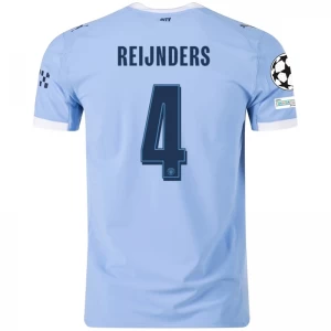 Koszulka Piłkarska Manchester City Reijnders #4 2025-26 Champions League Domowa Męska