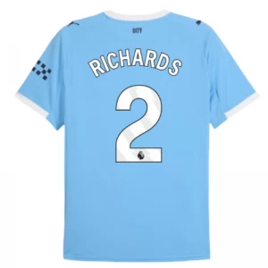 Koszulka Piłkarska Manchester City Richards #2 2025-26 Domowa Męska
