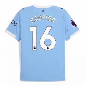 Koszulka Piłkarska Manchester City Rodrigo #16 2025-26 Domowa Męska